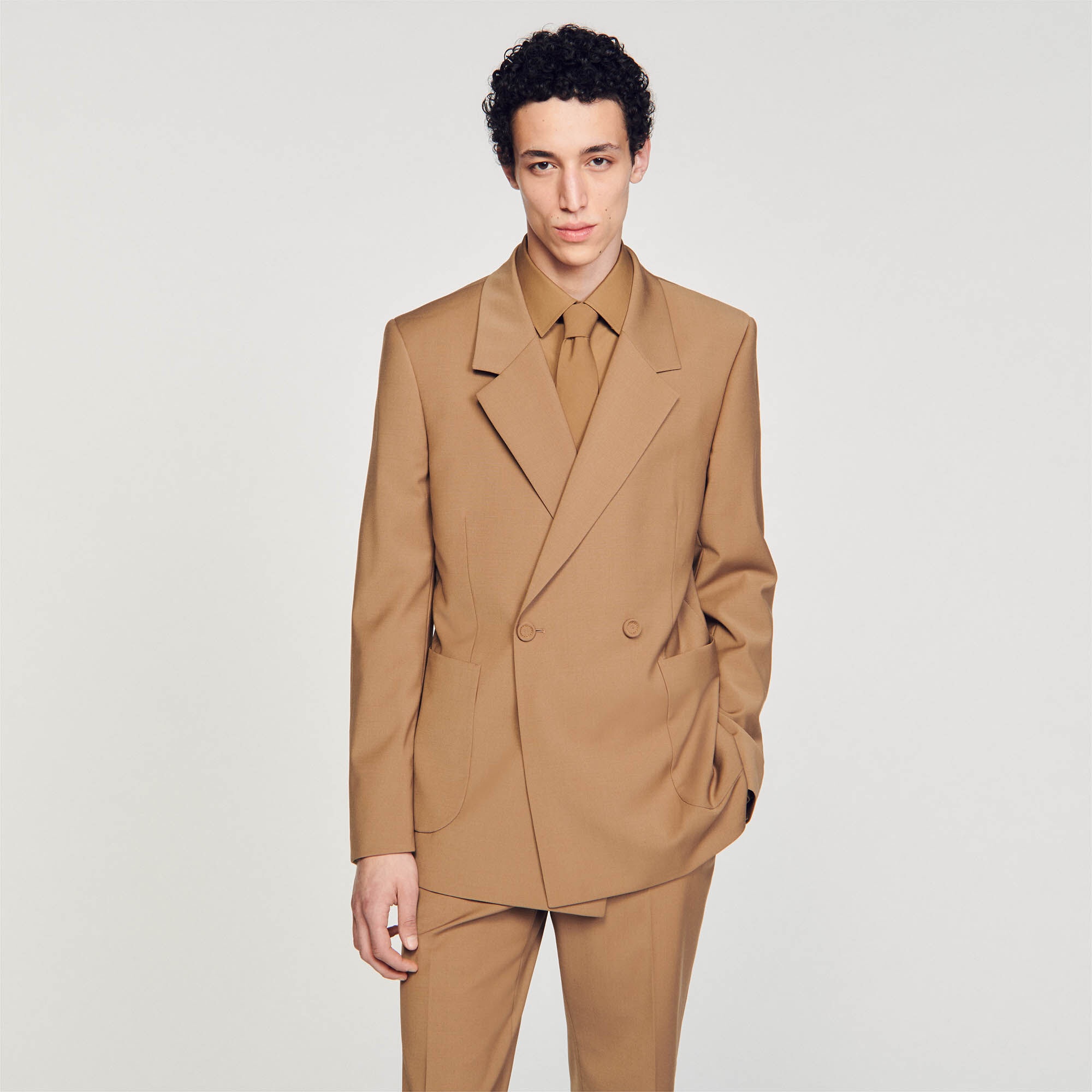 DOUBLE-BREASTED SUIT JACKET - 5