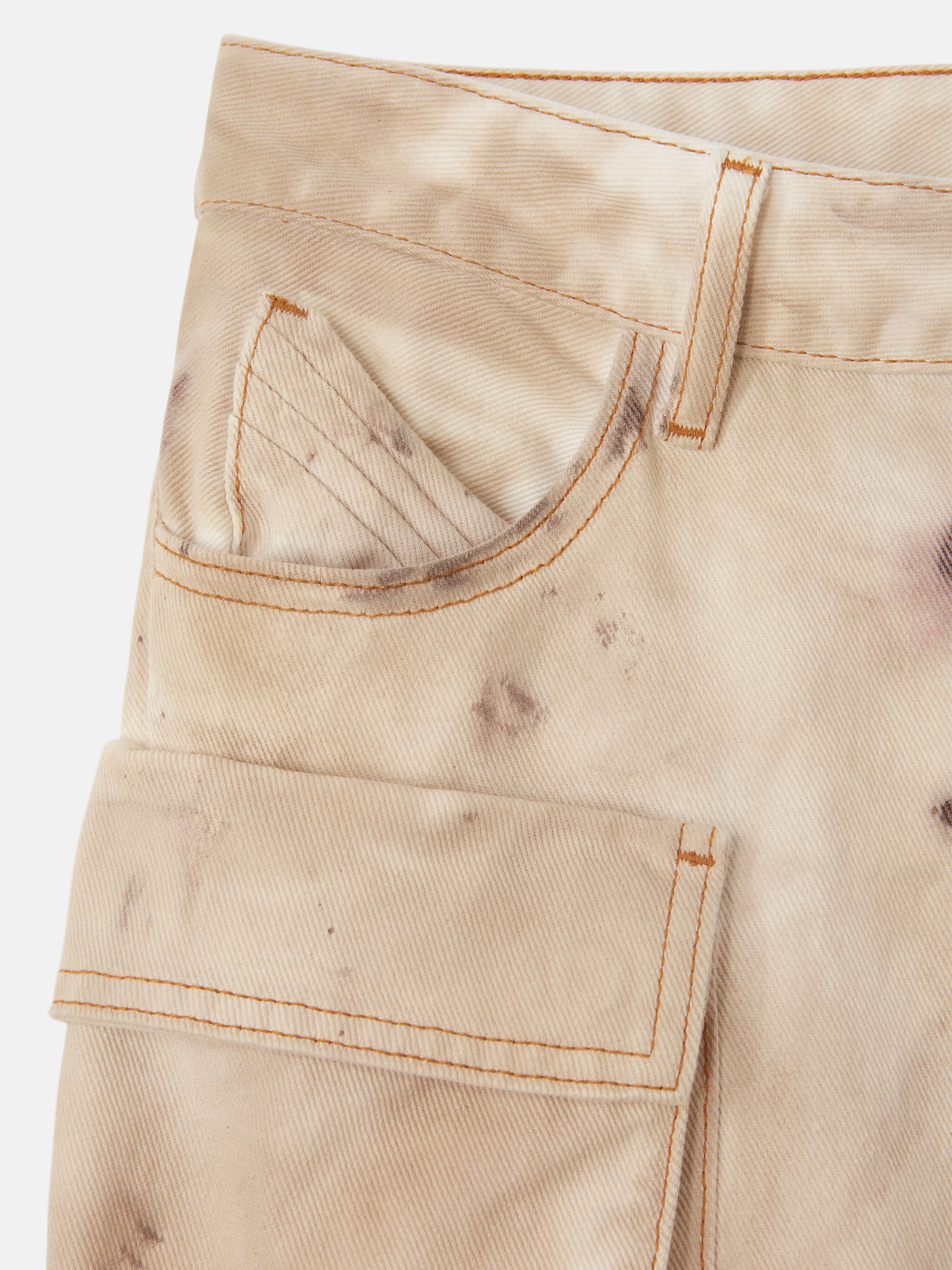 The Attico 'Essie' Slim-Fit Tie-Dye Cargo Pants