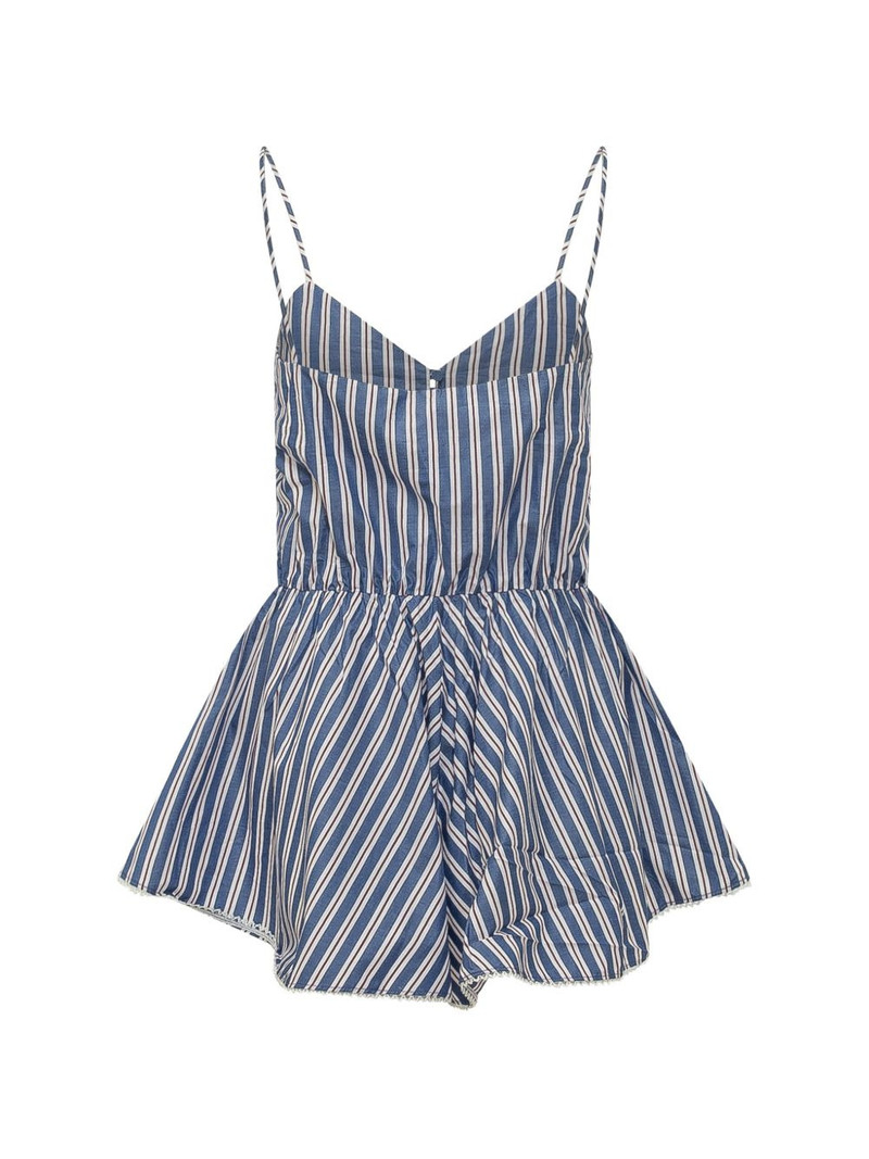 THE ANDAMANE Celeste striped playsuit outlook