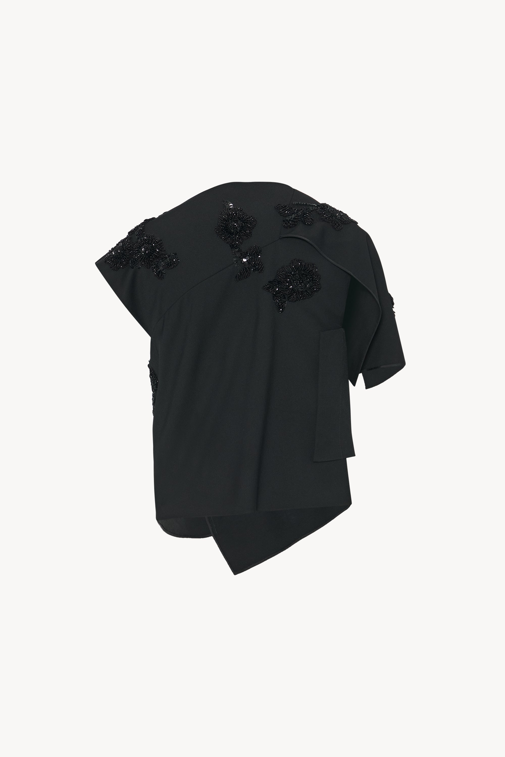 Dossine Top in Embroidered Wool - 2