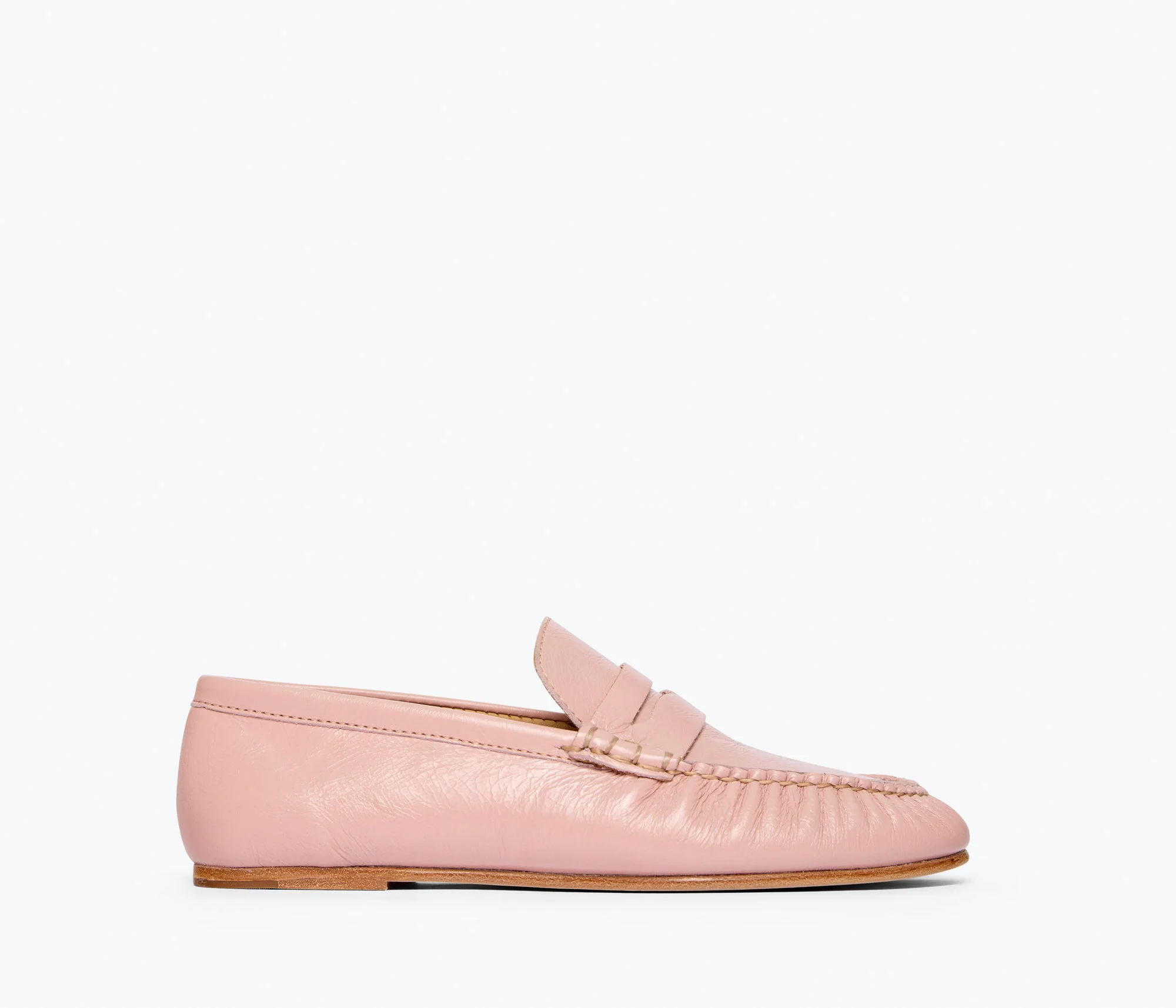 SYDNEY RUCHED PENNY LOAFER - 1