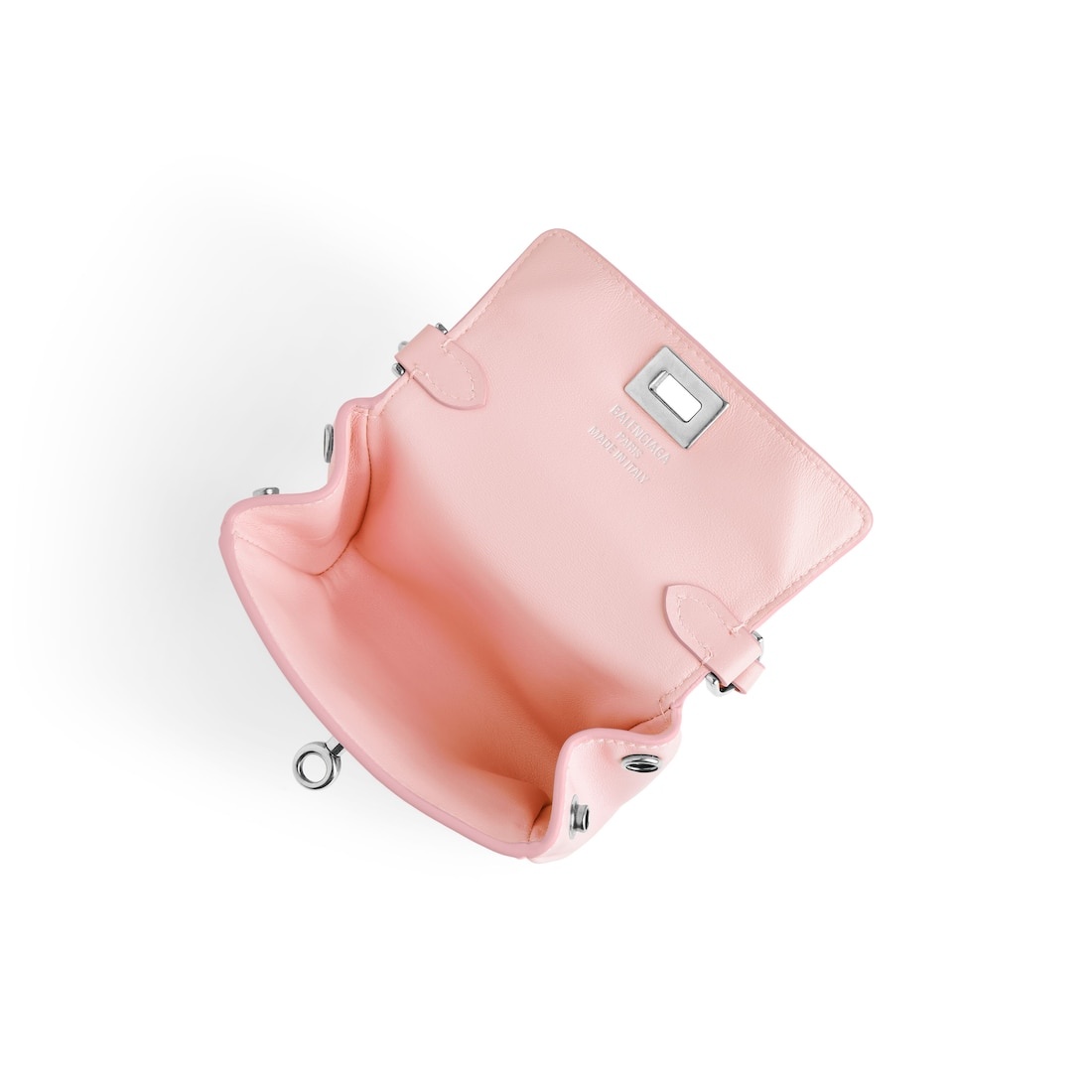 Women's Rodeo Micro Bag Charm in Suede Pink - 4