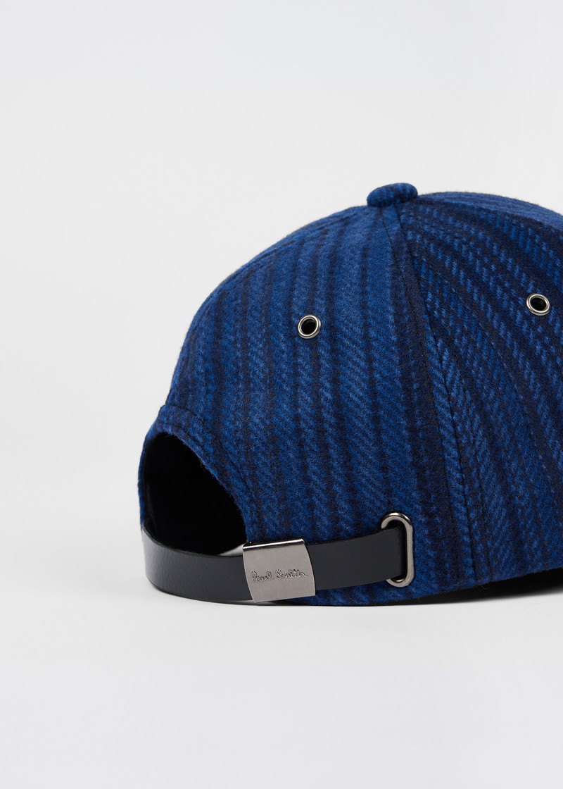 Paul Smith Navy 'Signature Stripe' Wool Cap outlook
