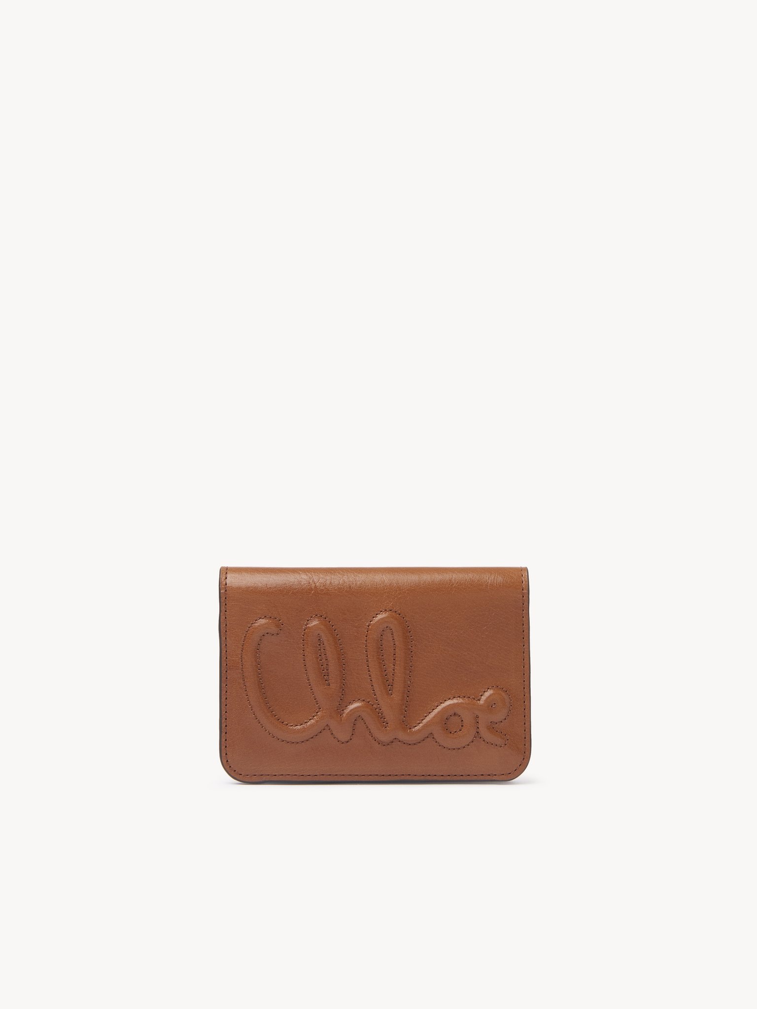 C CHLOÉ BIFOLD WALLET IN SHINY LEATHER - 1