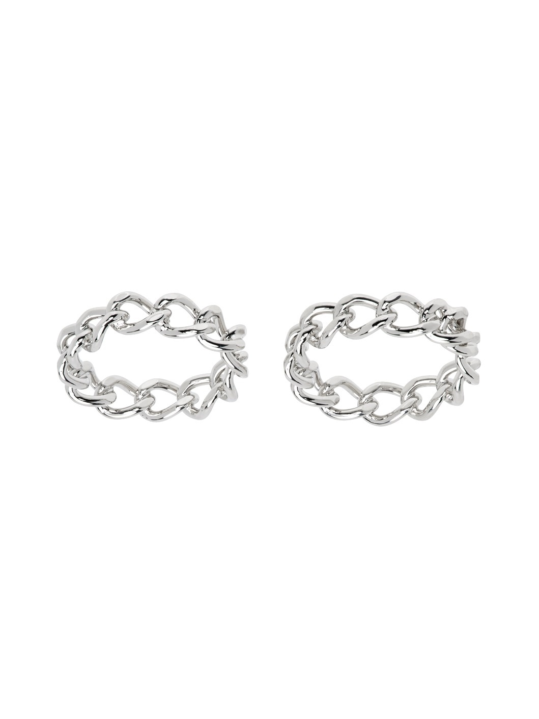 DRIES VAN NOTEN | TWO-SET CHAIN RING SILVER リング Dries Van Noten STACKED CHAIN RING | REVERSIBLE