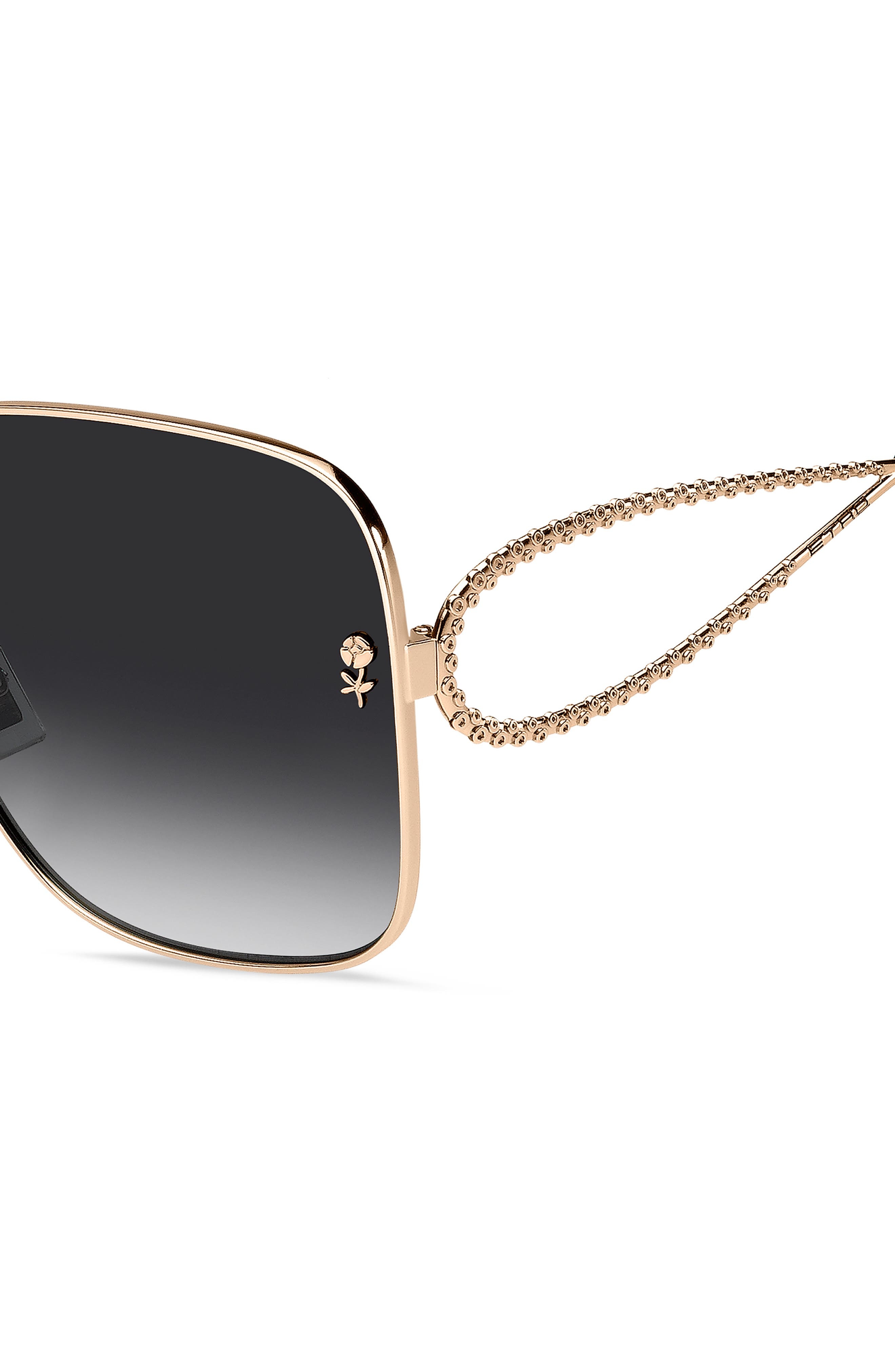 Etro 61mm Gradient Square Sunglasses in Rose Gold/Dark Grey Sf at Nordstrom - 3