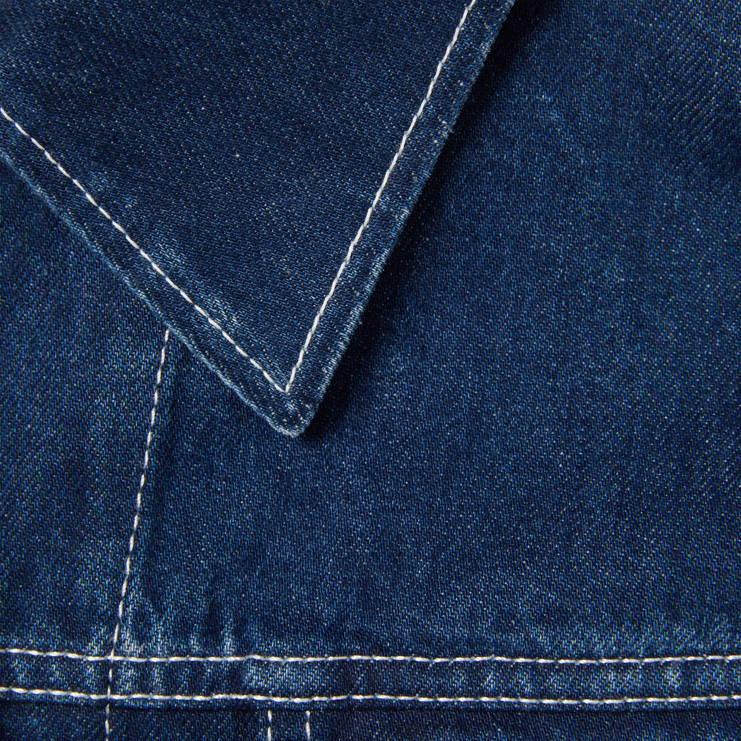 Relaxed cropped fit denim jacket - 9