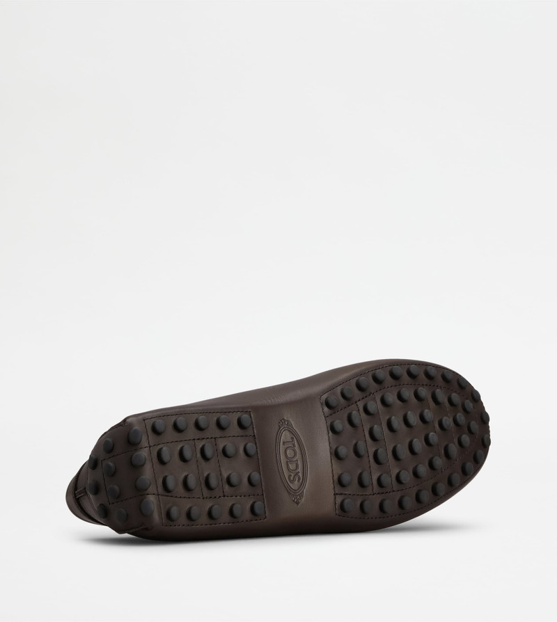 GOMMINO DRIVING SHOES IN LEATHER - BROWN 4