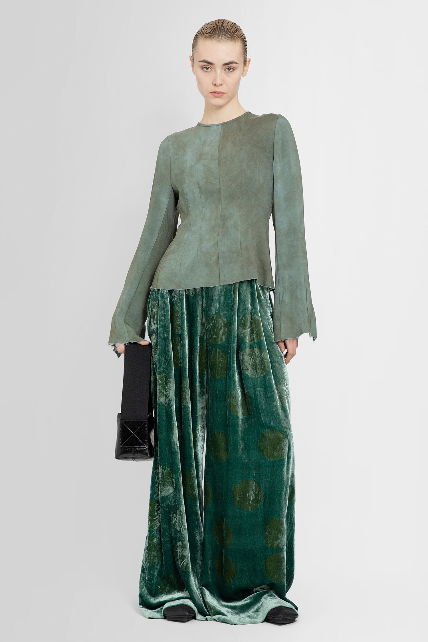 UMA WANG WOMAN GREEN TROUSERS - 6