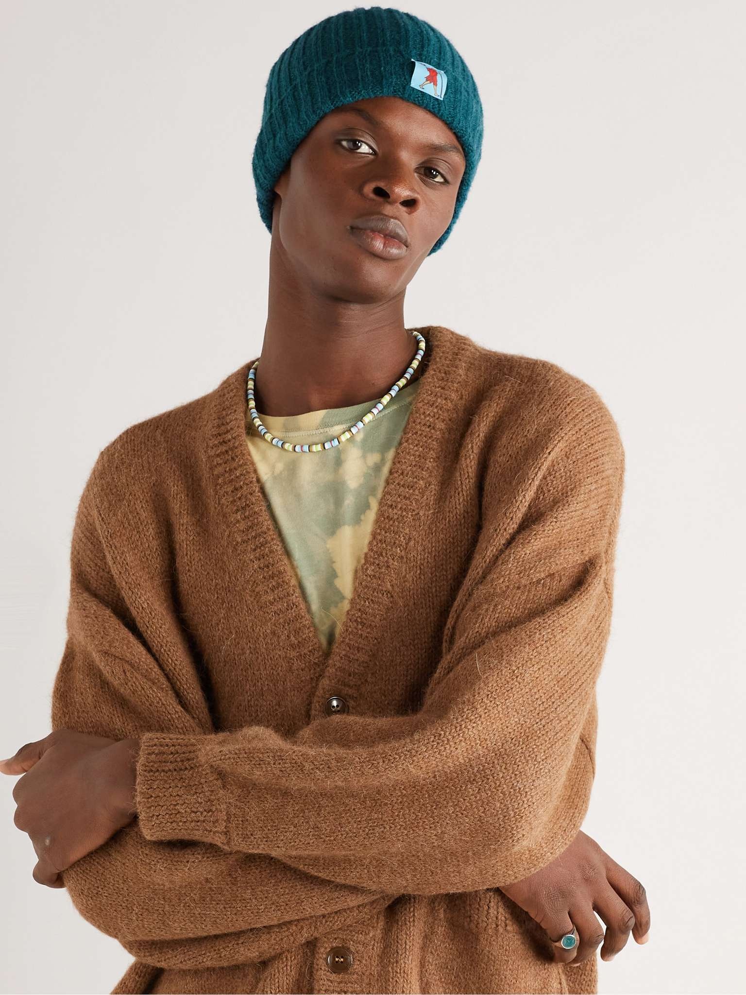 5G Logo-Appliquéd Ribbed-Knit Beanie - 2