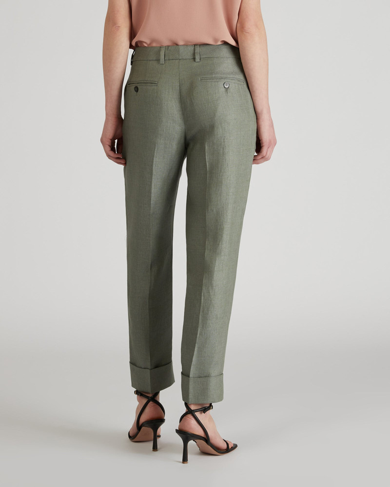 Regular fit linen trousers 3