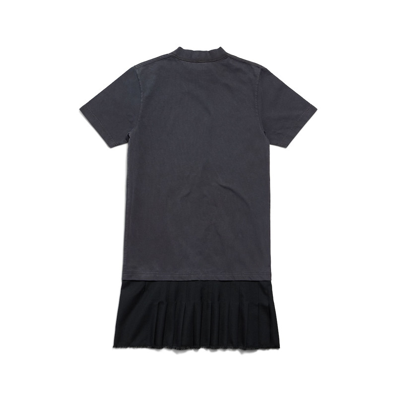 Women's Layered T-shirt Dress in Black 6
