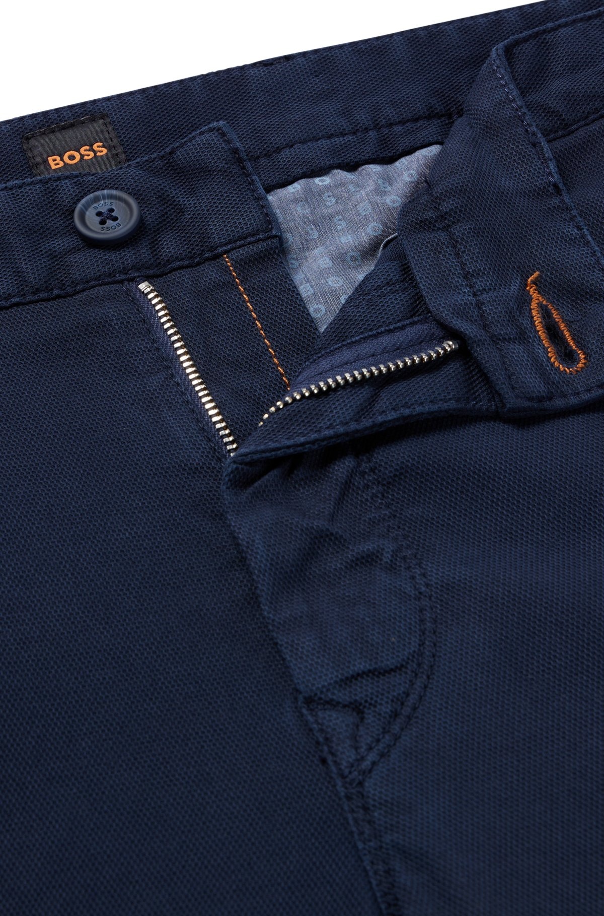 TAPERED-FIT SHORTS IN A COTTON BLEND - 6