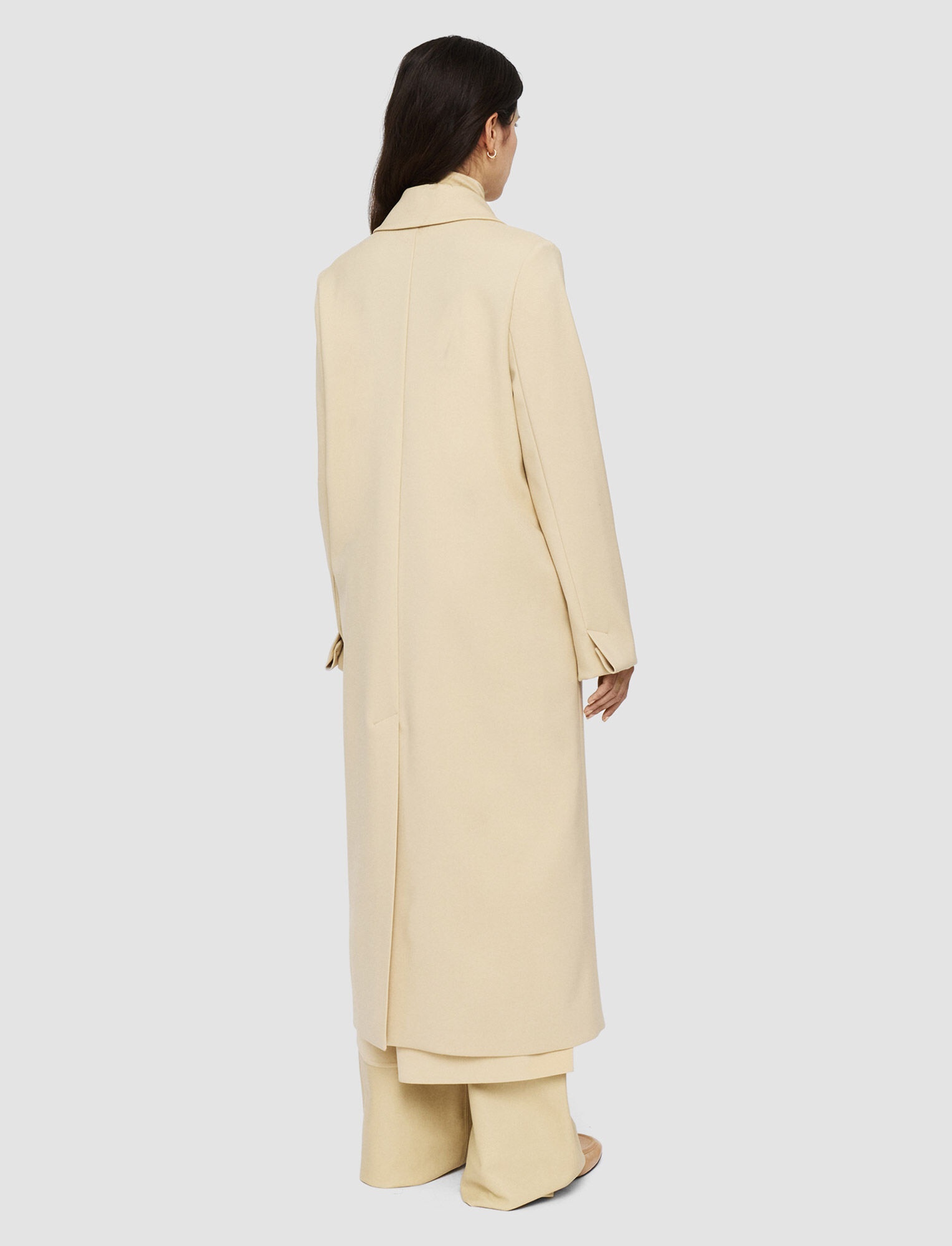 Bonded Tailoring Wool Stretch Chantin Coat - 4