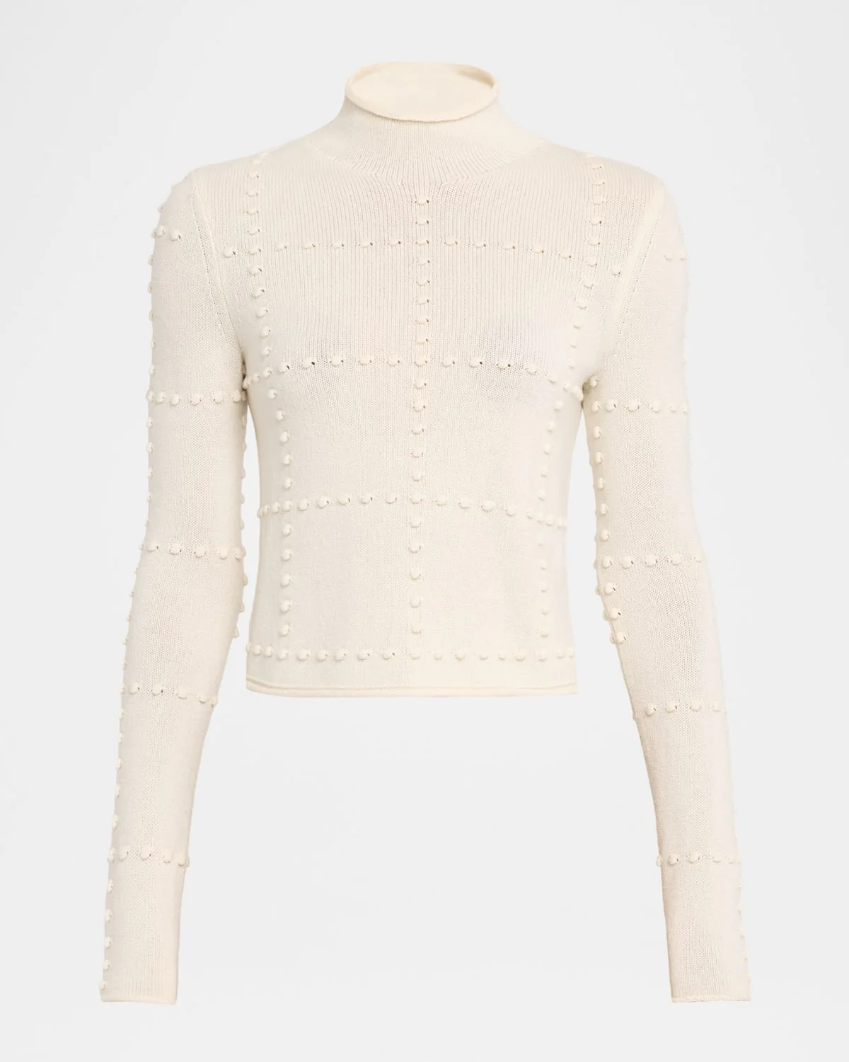 Wool Cashmere Popcorn Sweater - 1