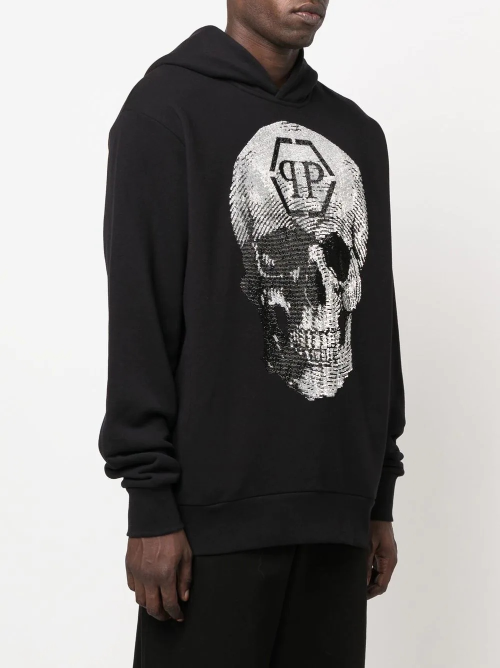 skull logo-print hoodie - 3