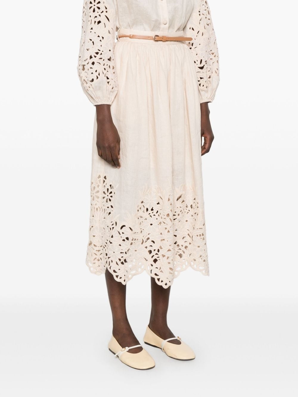【関税込み】ZIMMERMANN Wylie' skirt Zimmermann Wylie Flared Knit Skirt | Neiman Marcus