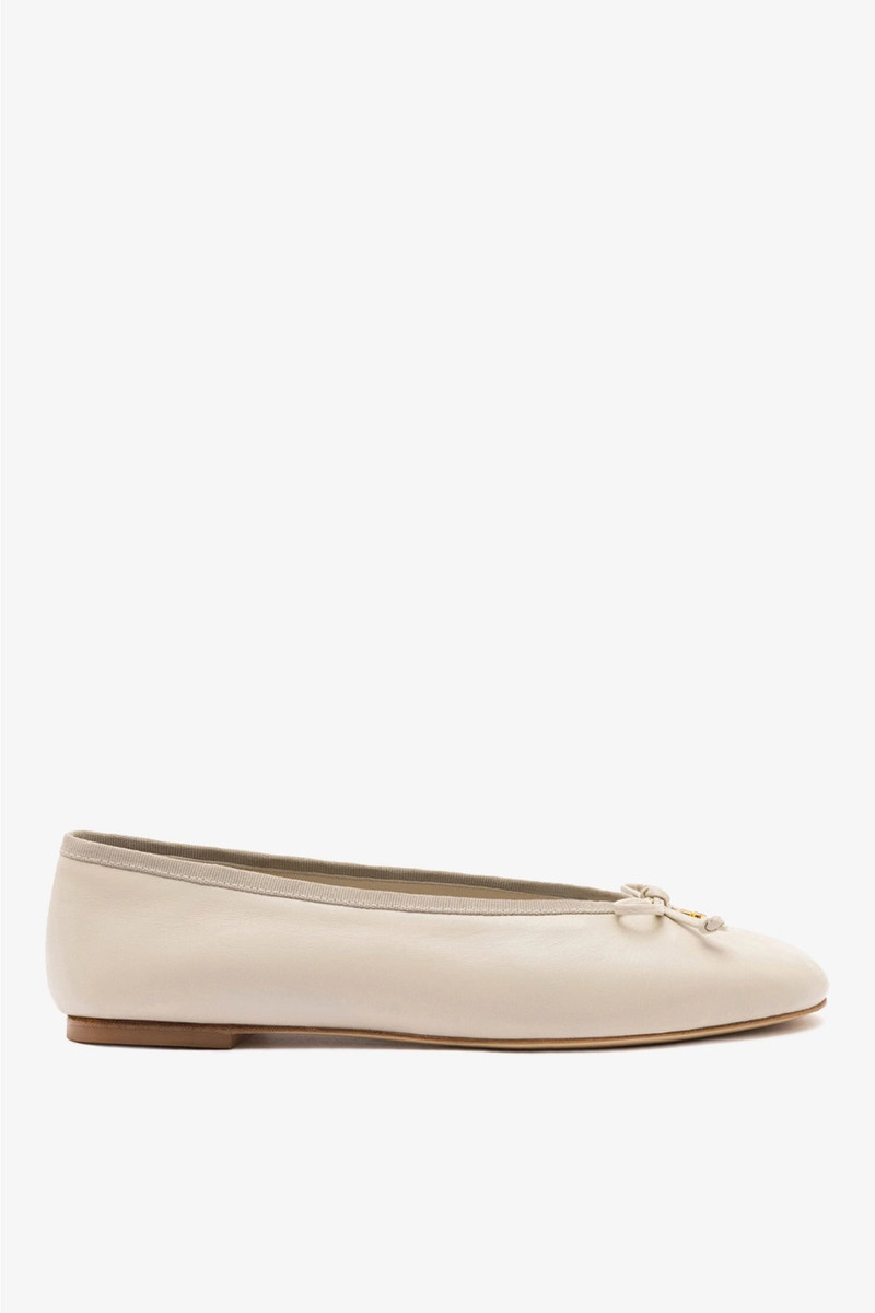 Pavlova Ballet Flat In Mushroom Grey Leather 1