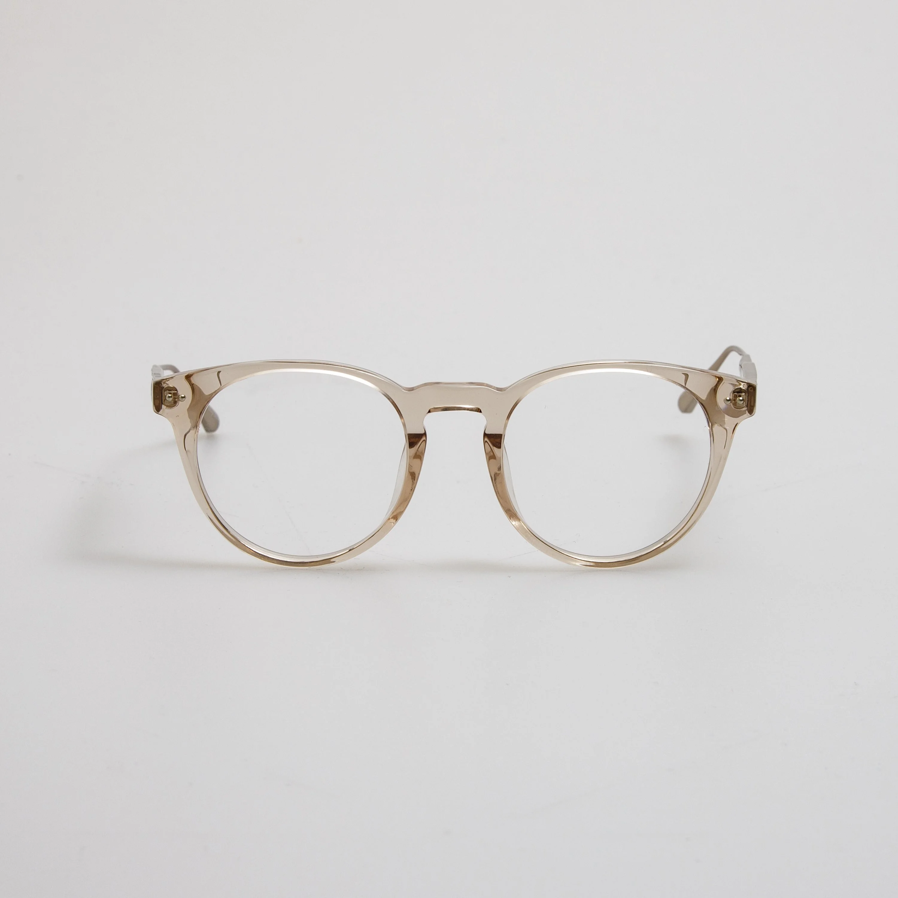 Kaan Oval Optical Frame in Light Gold - 1