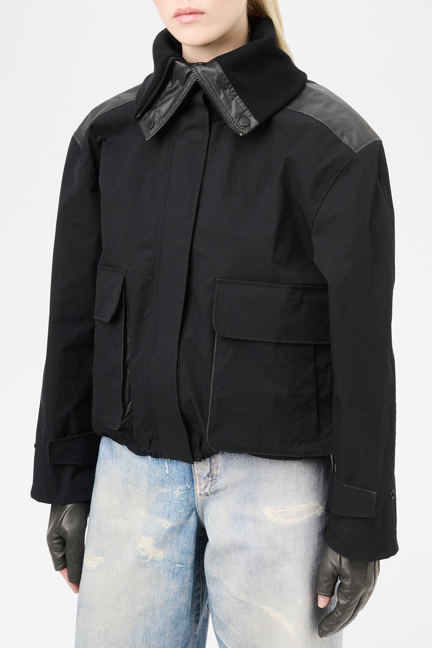 Marine Jacket Static Black Papyrus Poly - 4