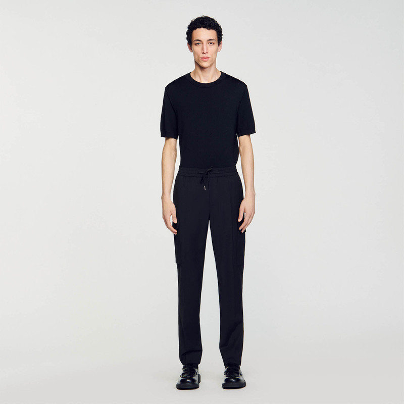 ELASTICATED CARGO TROUSERS 3