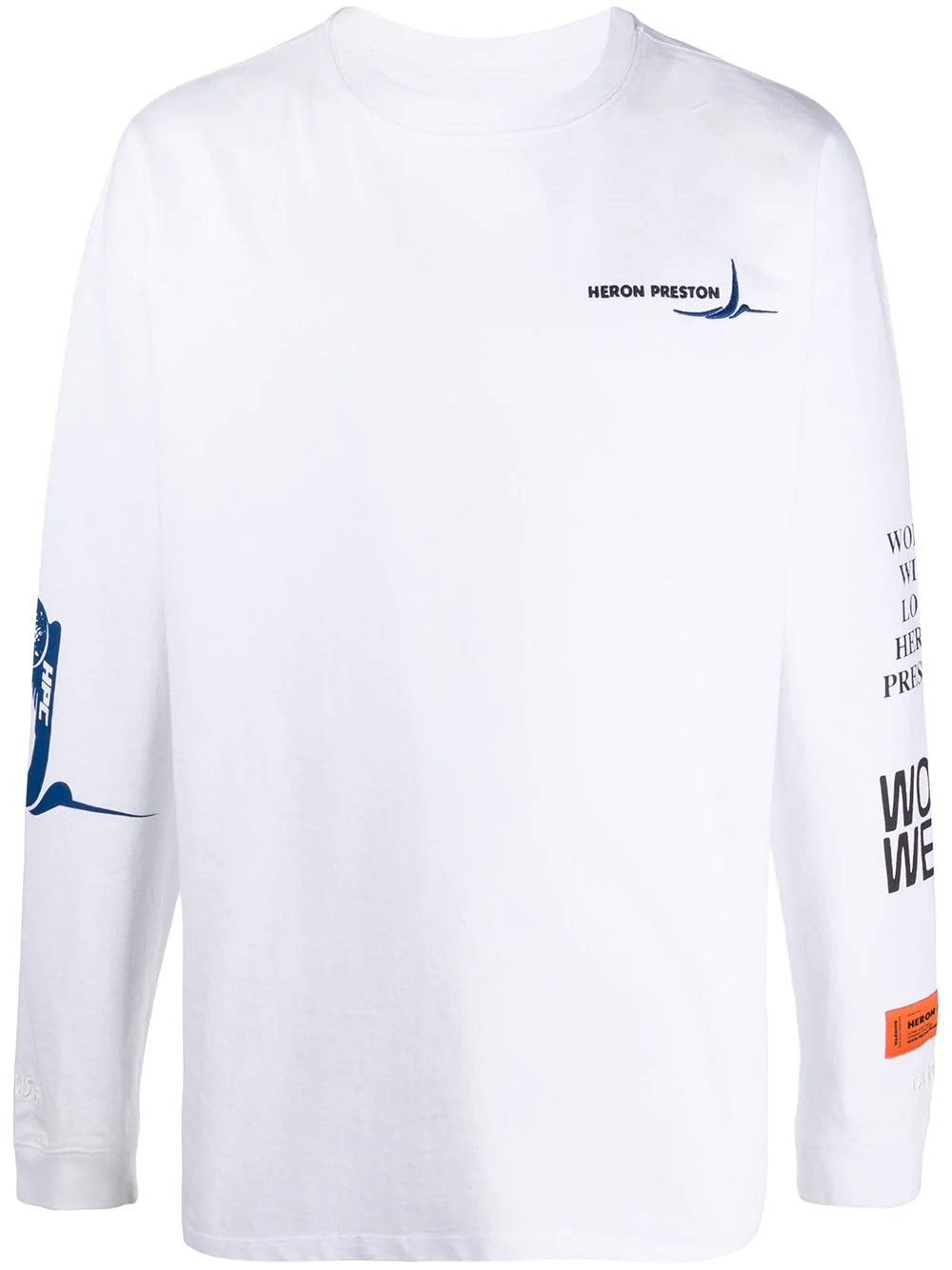 embroidered-logo sweatshirt - 1