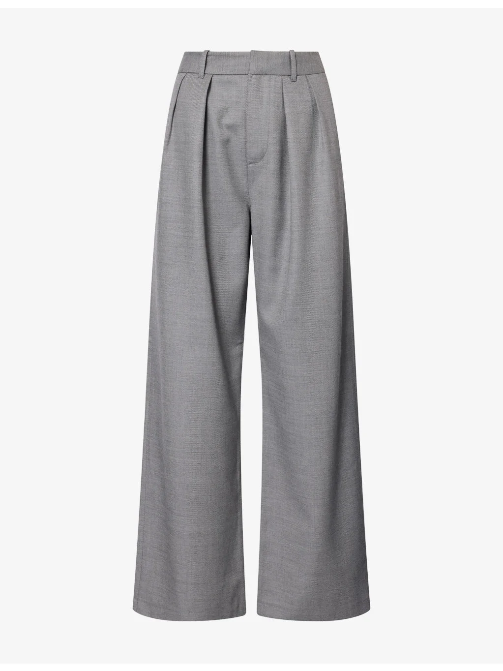Ines Wide-Leg Wool Trousers - 1