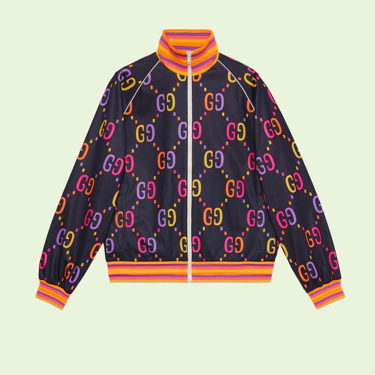 Jumbo GG technical jersey zip jacket - 1