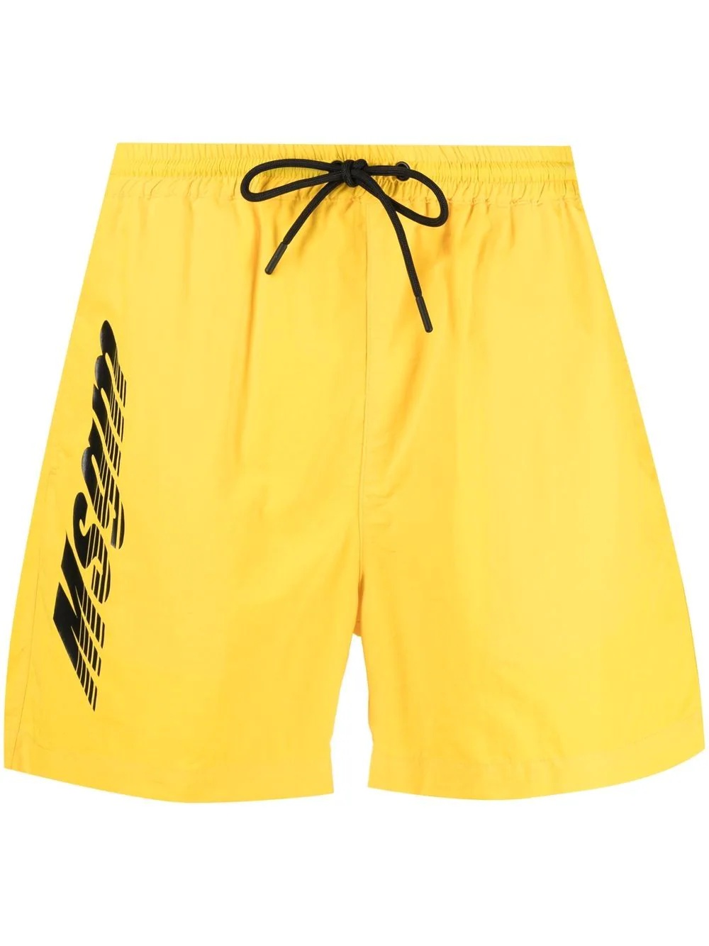 logo-print swim shorts - 1