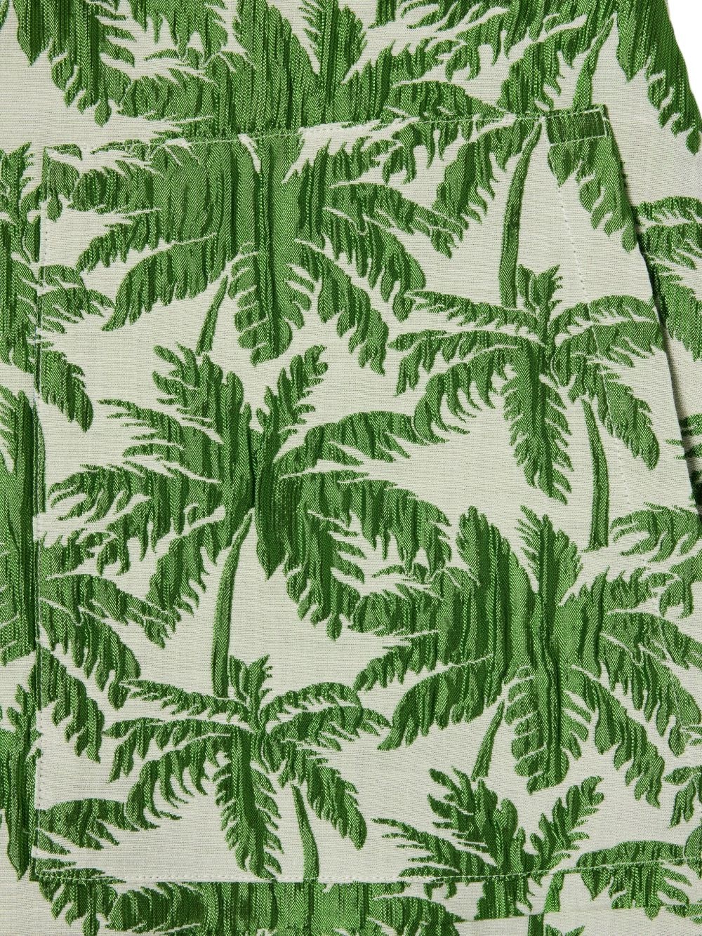 palm tree-print mini skirt - 4