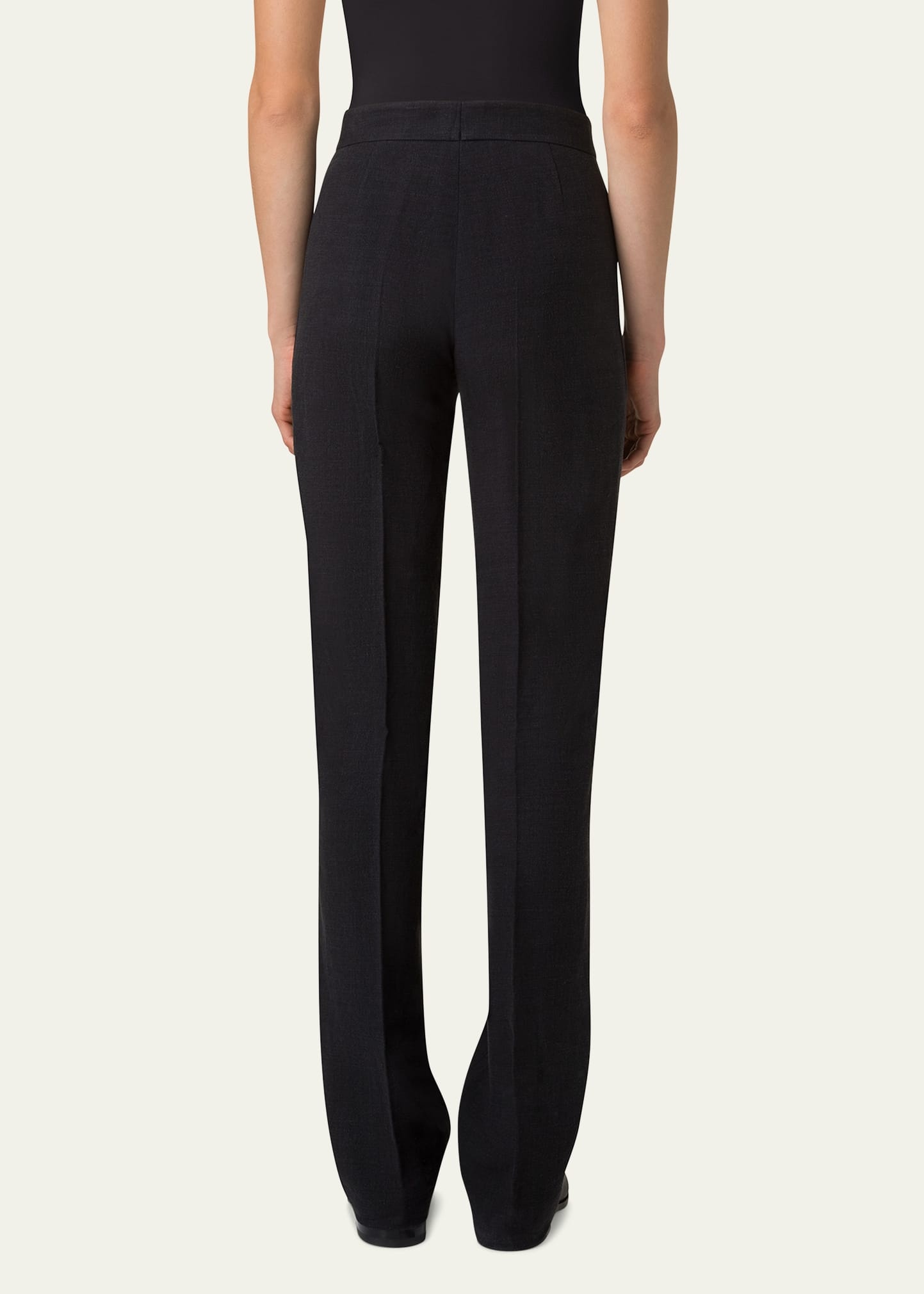 Carl Straight Leg Stonewashed Twisted Linen Wool Pants - 3
