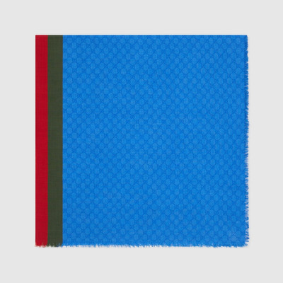 GUCCI Wool shawl with Web outlook