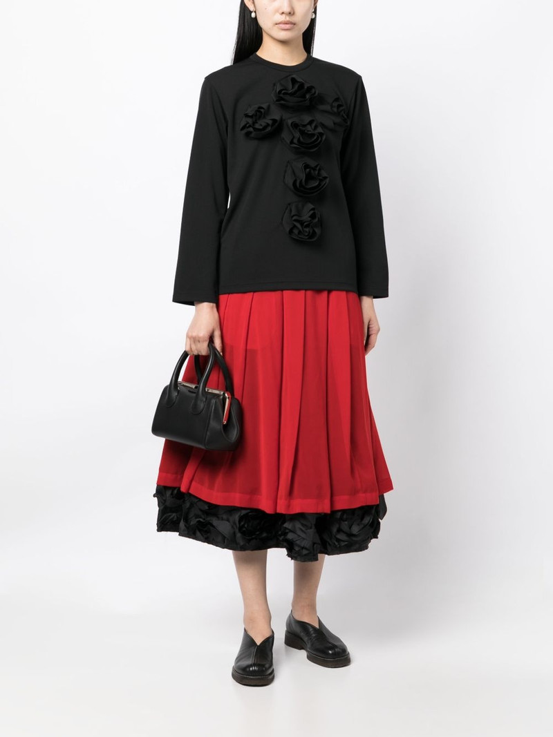 Comme des Garçons Comme des Garçons ruffled-trim midi skirt outlook