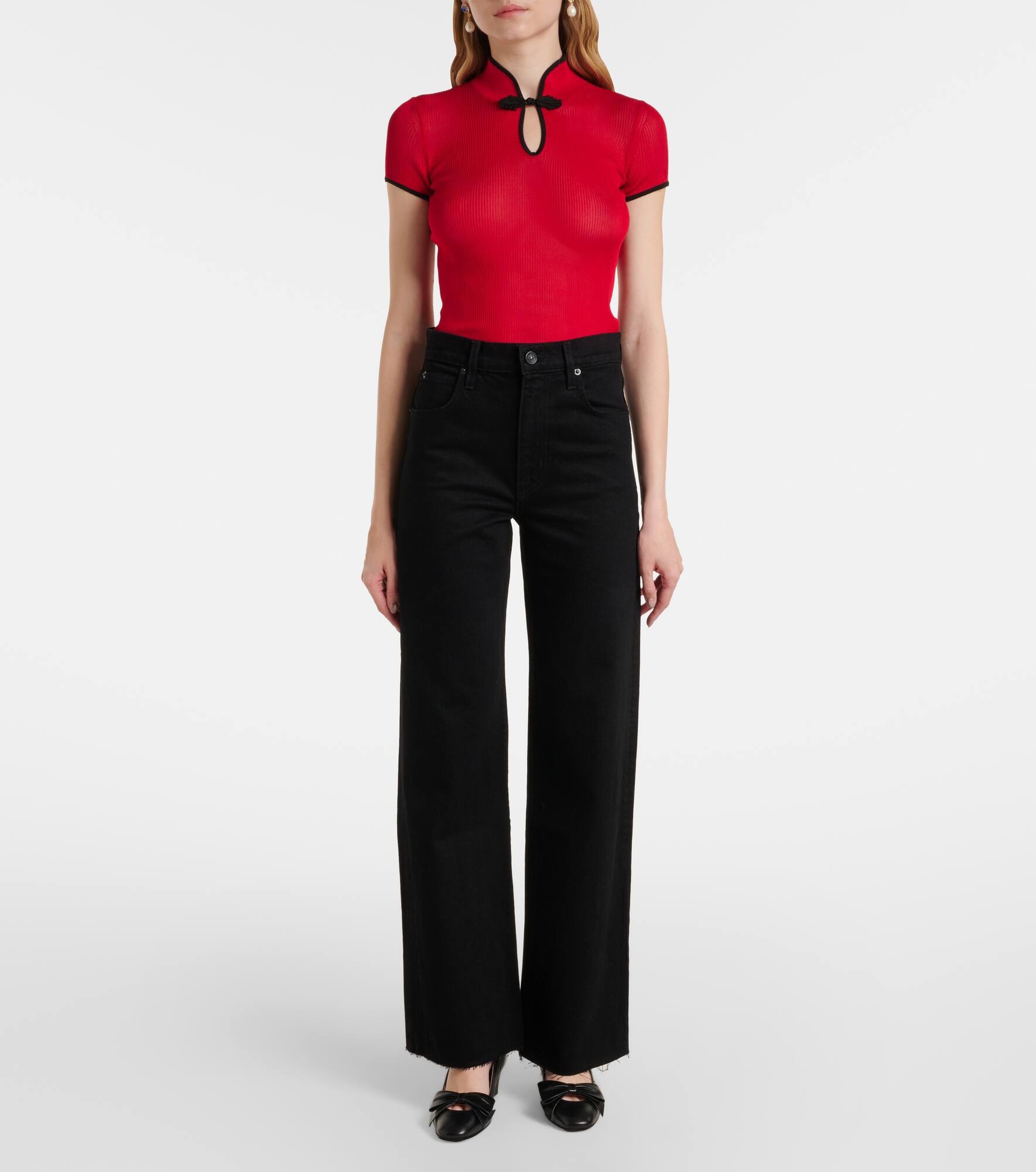 Grace high-rise wide-leg jeans - 7