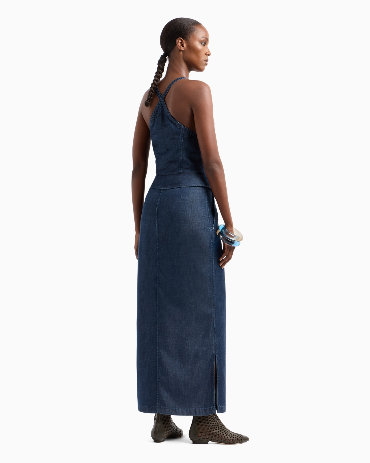 DENIM COLLECTION LYOCELL LONG DRESS - 3