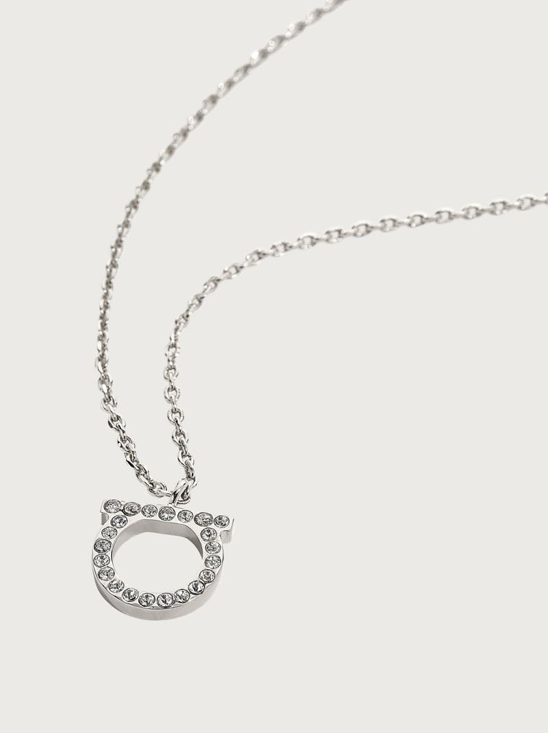 FERRAGAMO Gancini crystals necklace (L) outlook