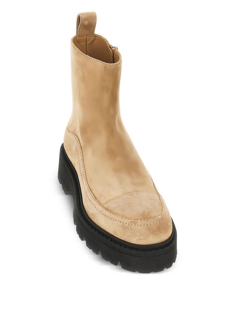 EMPORIO ARMANI lug-sole leather boots outlook