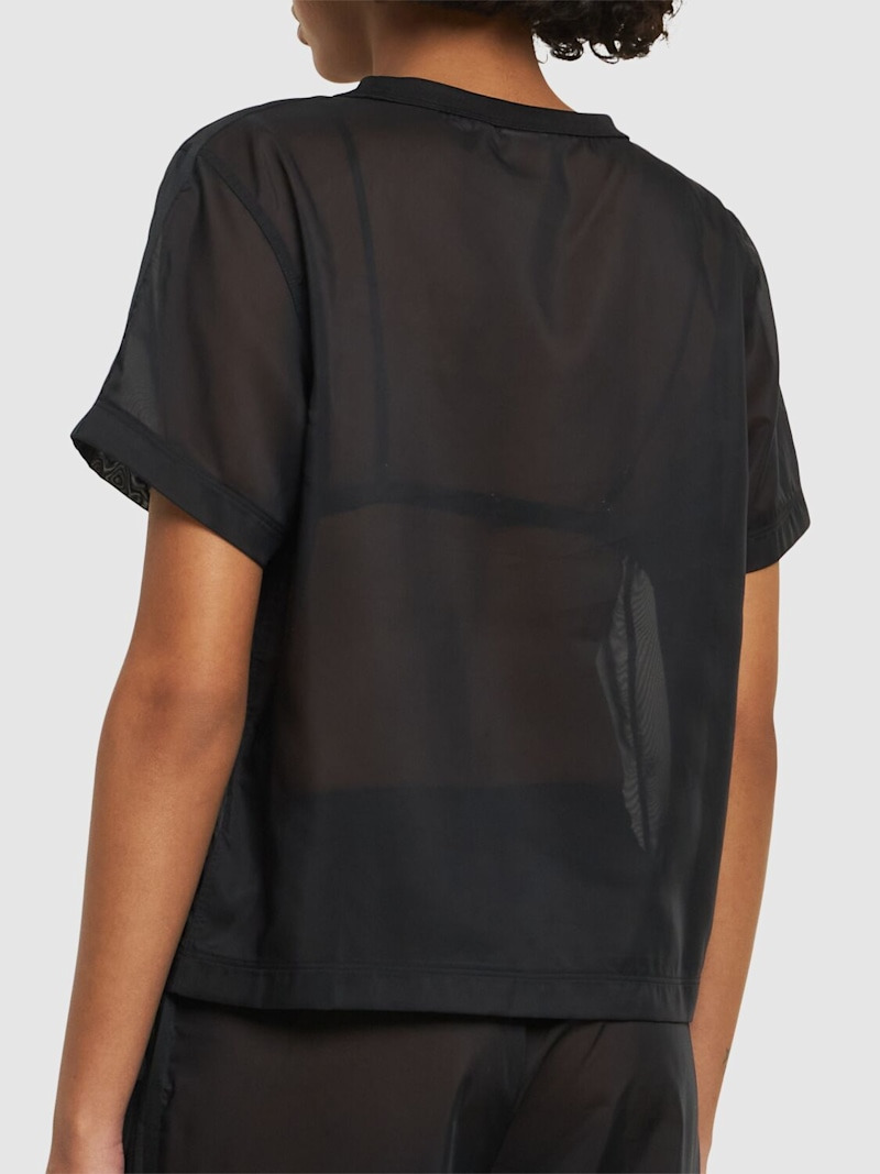 Sheer 3-stripe t-shirt - 3