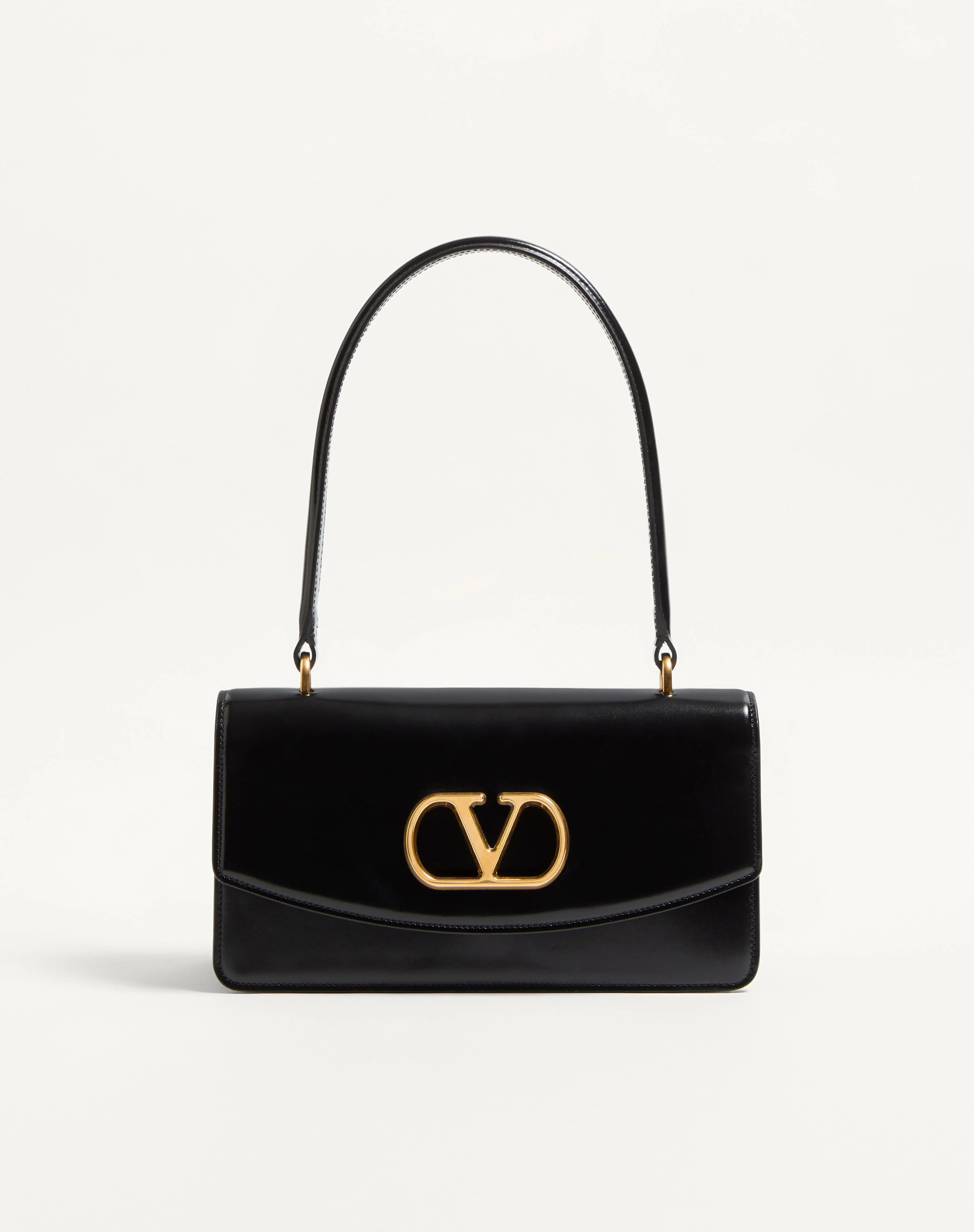 VALENTINO GARAVANI VAIN BAG WITH HANDLE IN SHINY CALFSKIN - 1