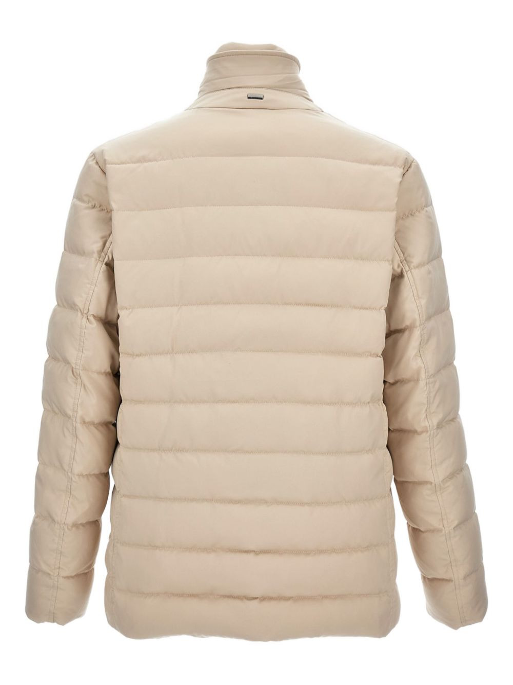 quilted button-fastening padded jacket - 2