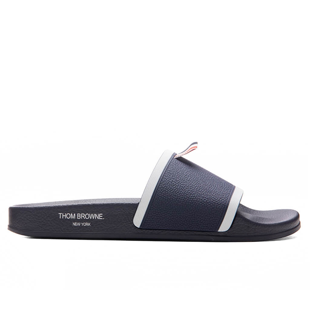 THOM BROWNE RUBBER POOL SLIDE - NAVY - 1
