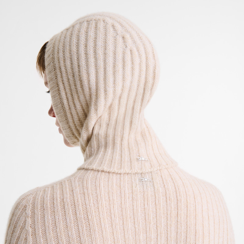 Longchamp Balaclava Ecru - Knit outlook