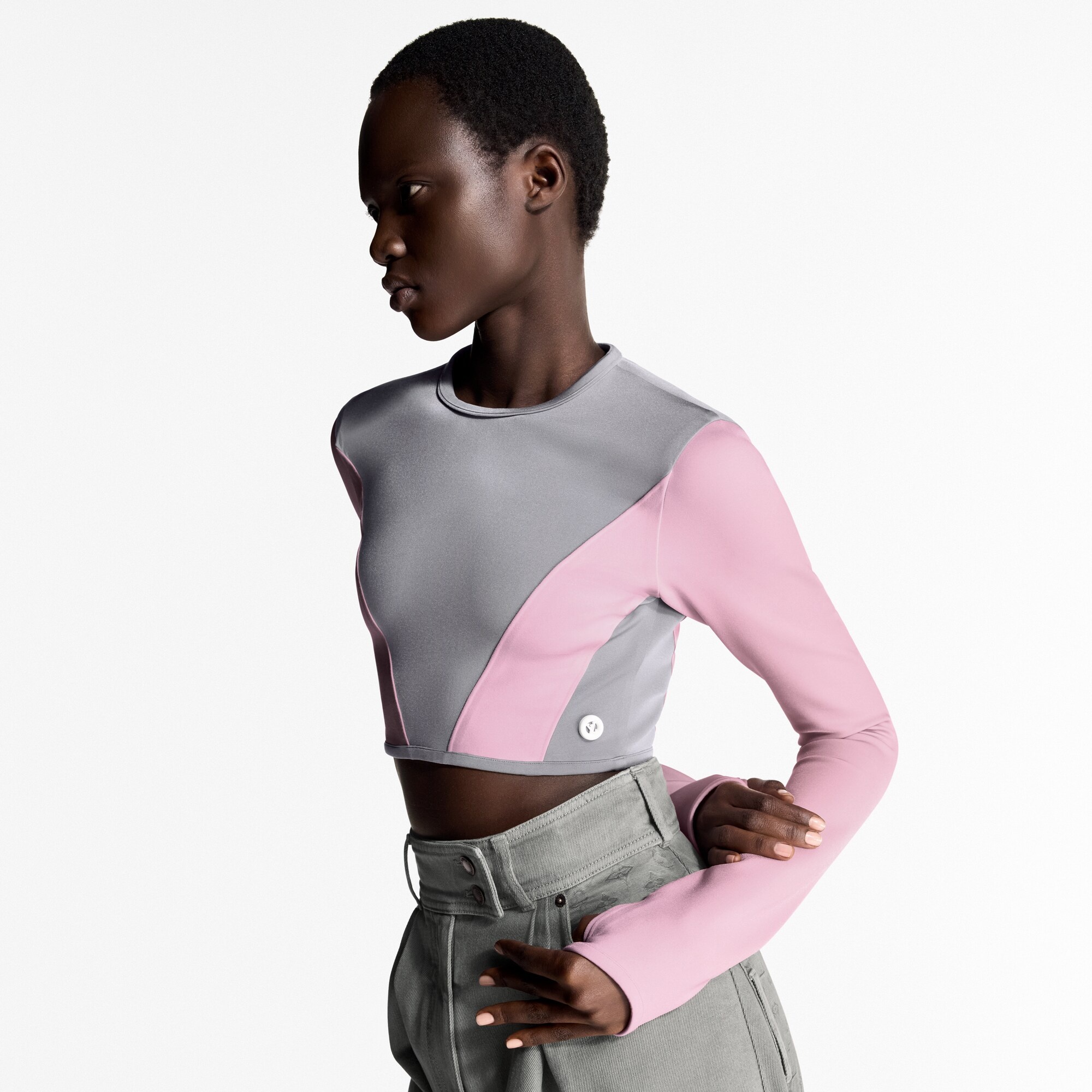 Color-Blocked Technical Jersey Top - 2