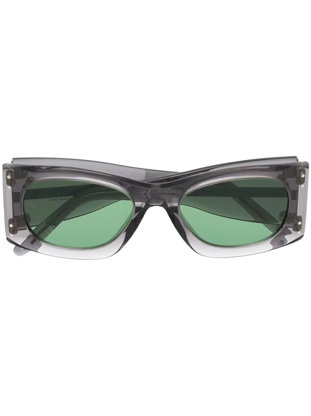 rectangle-frame tinted sunglasses - 1