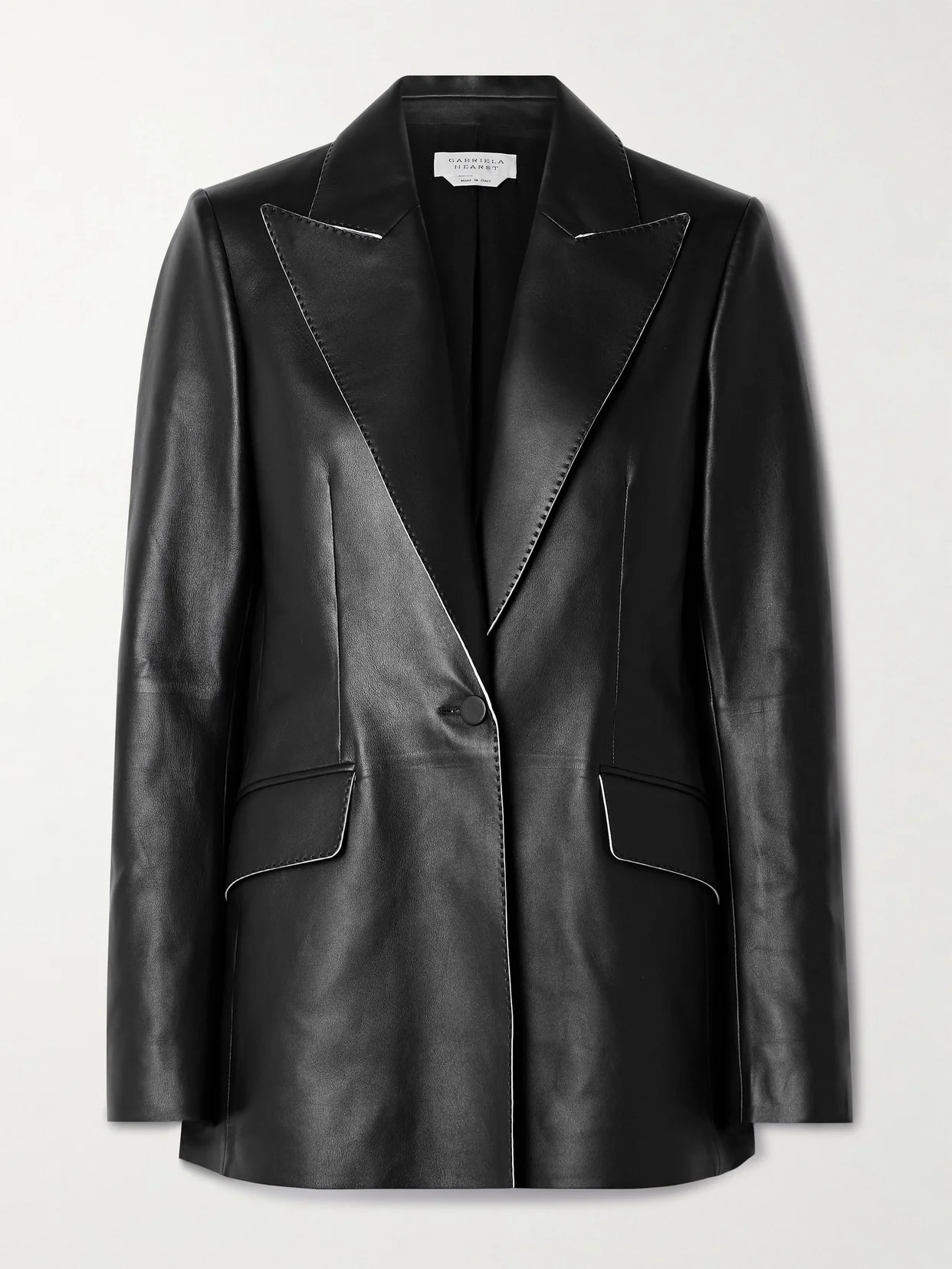 Leiva Leather Blazer - 1