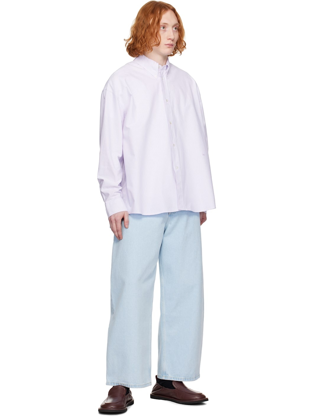 Purple & White Ruskin Shirt - 4