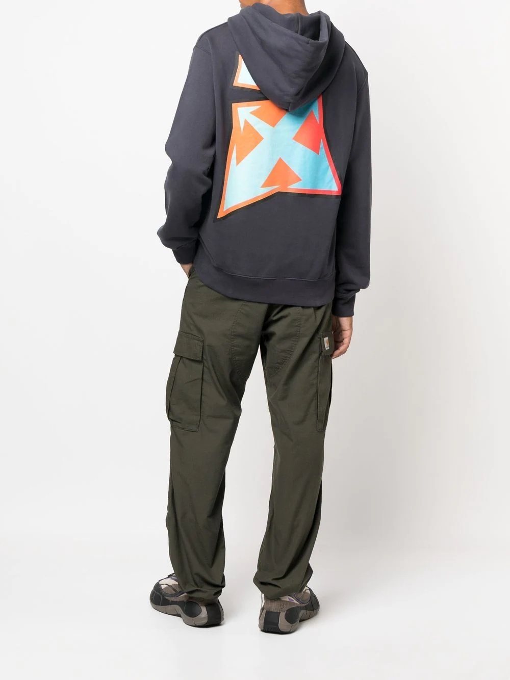 Arrows print hoodie - 2