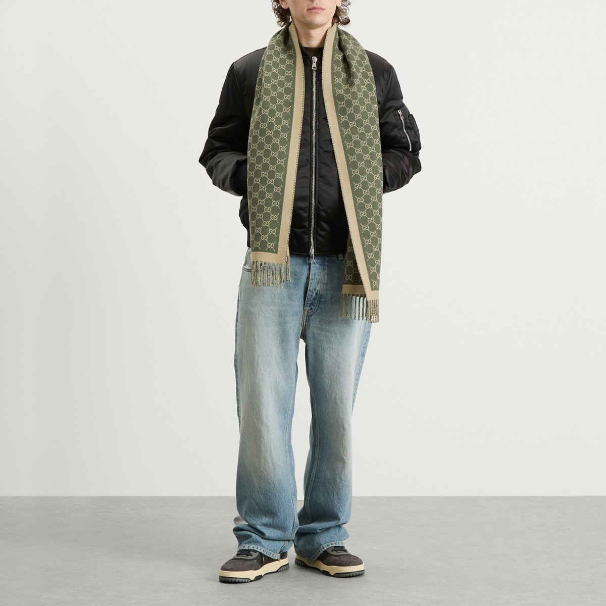 Gucci Allover GG Scarf - 2