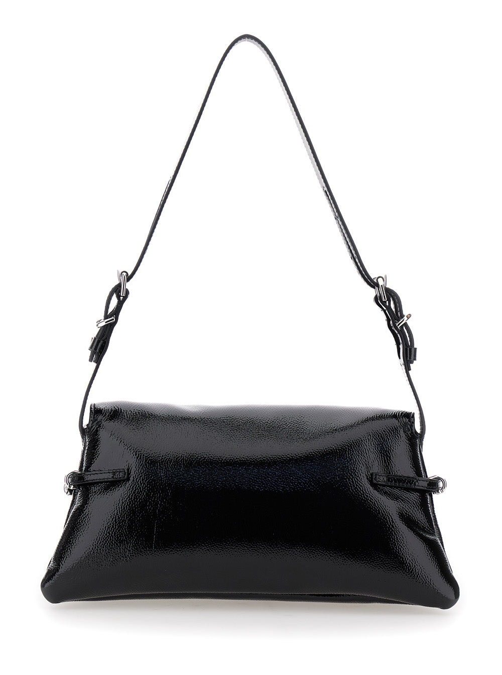 Givenchy Women 'Ptit Voyou' Black Shoulder Bag With Logo Lettering On The Front And Adjustable Shoul - 4