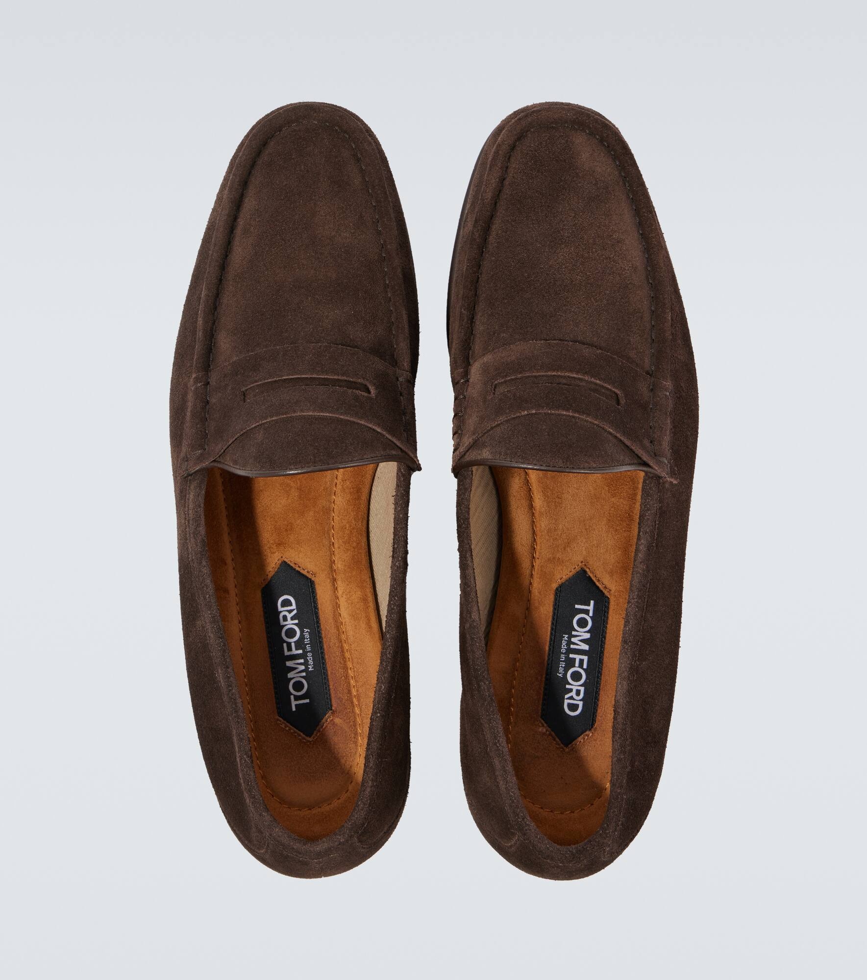 York suede penny loafers - 4